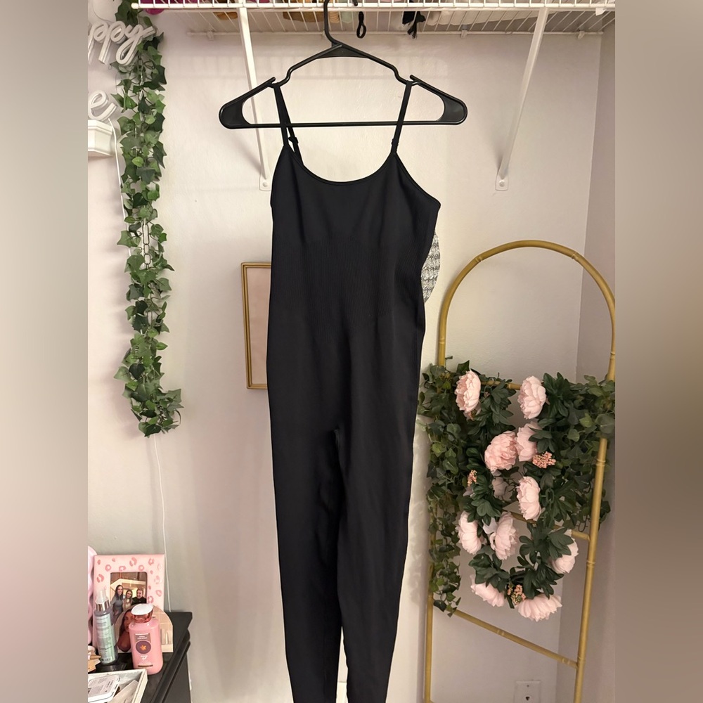 PINK Victoria's Secret Black Jumpsuit